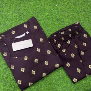 Aavaasa Rayon Co-ord Set Side Open with Mobile Packet