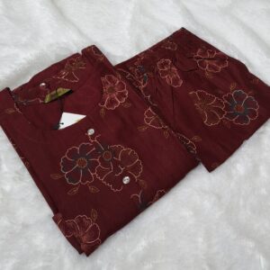 Babithaa Vertican Co-ord Set Side Open with Mobile Packet