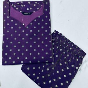 Babitha Rangoli Silk Co-ord Set Side Open with Mobile Packet